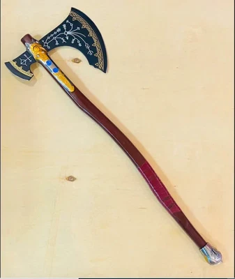 42" GOW Leviatán Kratos Hacha Hecha a Mano con Funda de Cuero, Regalos Foto 1 de 4