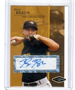 2005 Ryan Braun RC Justiable Minors Vorschau weiß Autogramm 40/200 - Bild 1 von 1