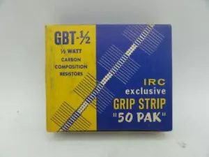 (50) IRC Mil Type GBT Carbon Composition Resistors, .5W 130K Ohm - Picture 1 of 3