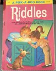 A Peek-A-Boo Book Riddles Vintage 1968 Children’s Paperback by Nancy Sears