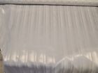White Decorator Fabric in a Satin Stripe, White Satin Stripe Fabric, White Fabri