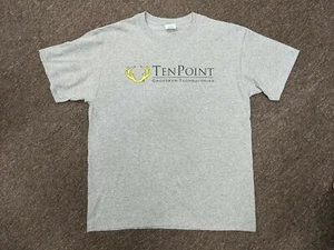 TenPoint logo Short Sleeve Men's T-shirt in Grey(NEW) - Picture 1 of 4