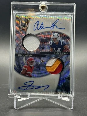 2022 Spectra Alec Pierce Skyy Moore Spectra Dual Patch Auto Rpa /16 - Image 1 of 2