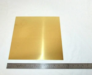 Messingblech 26ga 12"" x 12"" 0,41 mm dick - Bild 1 von 1