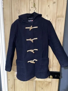Gloverall Vintage Duffle Coat Navy Blue Size 36 (uk 16) Wool blend - Picture 1 of 12