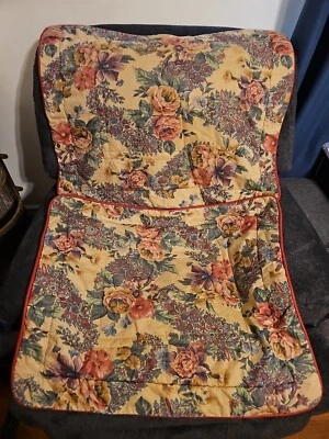 JUEGO DE 2 FUNDAS DE ALMOHADA ACOLCHADAS FLORALES MEZCLADAS COLORIDAS CROSCILL ESTÁNDAR DE COLECCIÓN Foto 1 de 4