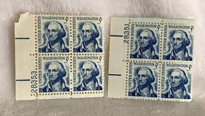US 1966 ?  Stamp George Washington 2 Plate Block Of 4  5c Scott #1283 READ - Picture 1 of 7