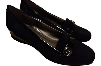 Sapatos sociais femininos Bandolino tamanho 7.5 preto flexível B - Imagem 1 de 4