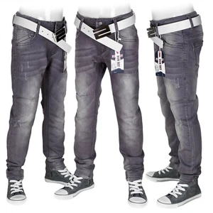 Kinderhose Jungen Hose Freizeithose Stoffhose Slim-Fit Jeans Optik Stretch #093 - Bild 1 von 4