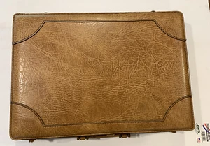 Vintage Presto Briefcase Airway Leather Case 12” X 18” x 4” combo lock - Picture 1 of 19
