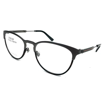 Monturas de gafas Gucci GG0134O 012 gris metalizado tortuga ojo de gato 54-19-140 Foto 1 de 4