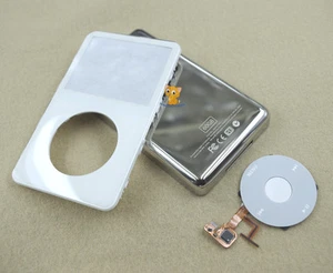 White Front Faceplate Back Housing Case Cover Clickwheel for iPod 5th Video 60GB - Picture 1 of 2