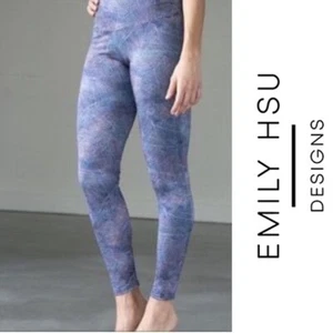 EMILY HSU DESIGNS x PURE BARRE Leggings Fireworks Tight Womens S Designer $74 - Picture 1 of 8