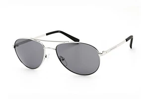 Calvin Klein SONNENBRILLE SILBERFARBENES PILOTENGESTELL/GRAUE GLÄSER – 1TEL6A - Bild 1 von 3
