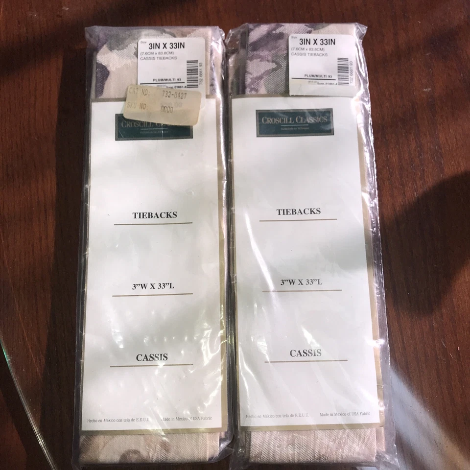 Corbatas Croscill Cassis Rosa Púrpura 3”x33” Nuevas Nunca Abiertas Un Par De Colección Foto 1 de 3