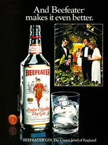 BEEFEATER GIN AD #11 RARO 1982 FUORI STAMPA VINTAGE - Foto 1 di 2