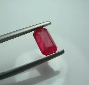2.12ct very rare RED RHODONITE Gemstone Natural GEM Brazil untreated genuine - Picture 1 of 13
