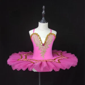 Professional Ballet Tutu Dress Girl Dance Costume Child Performance - Picture 1 of 19