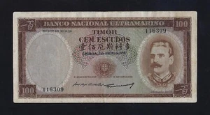 Portugal Portugiesisch Timor 100 Escudos P-24 1959 ss+++ - Bild 1 von 2