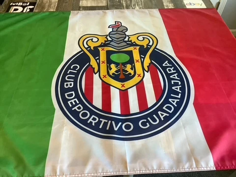 Guadalajara Mexico Futbol Soccer New Flag 3x5' Bandera Tricolor Liga MX Chivas Cover