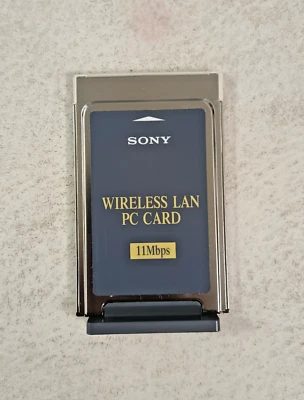 GENUINE OEM SONY PICTUREBOOK PCMCIA WIRELESS LAN PC CARD PCWA-C150 16BIT - Image 1 of 2