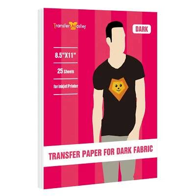 Blue Grid Dark Heat Transfer Paper Iron-on for Inkjet Laser Cricut T-shirt 25 PK - Image 1 of 4