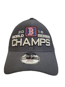 Boston Red Sox Hat New Era 39Thirty Stretch Fit 2018 World Series Champs NEW - Picture 1 of 7