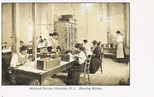 Gloucester NJ The Welsbach Factory #3 ...Women Branding Mantles 1906 - Picture 1 of 2