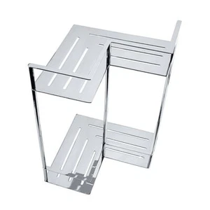 Cesta de jabón de doble escote BYTRO acero inoxidable 240x355x375 mm para baño y WC >> para perforar - Imagen 1 de 7