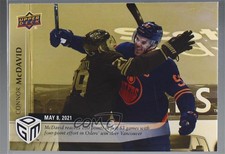 2020-21 Upper Deck Game Dated Moments May Gold /100 Connor McDavid #52