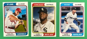 2023 TOPPS HERITAGE OVERSIZE BOX LOADER LOT (8) DIFFERENT GORMAN, ROBERT, DEGROM - Picture 1 of 3