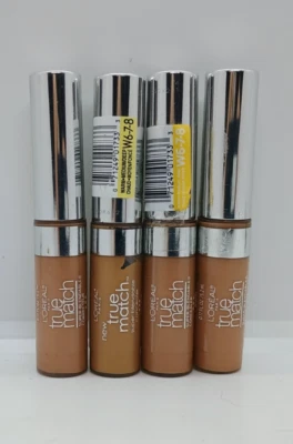 (4) Loreal True Match Super-Blendable Concealer NIP 0.17oz W6- 7-8 Medium Deep - Image 1 of 3