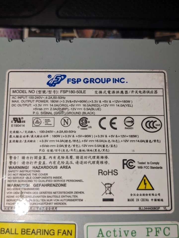 FSP Group Inc FSP180-50LE Server - Alimentatore 180W FSP180-50LE - Immagine 1 di 4