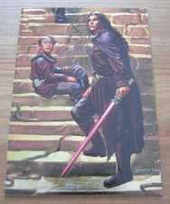 Star Wars Finest Embossed #F 5 Luke & Leia - Dan Brereton art - 1996 Topps   ZW3