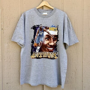 Vintage Carmelo Anthony Melo Tee Shirt Denver Nuggets NBA Mens Large CSA Y2K - Picture 1 of 9