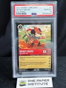2022 Disney Lorcana Mickey Mouse D23 Expo #1 Promo PSA10 - Picture 1 of 4