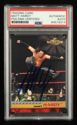 Matt Hardy Signed 2001 Fleer WWF Championship Clash #11 (PSA) - A - Image 1 of 2