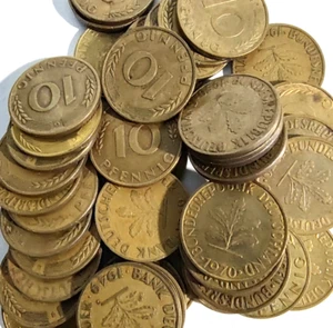 Germany Coin Collection Lot of 40 Coins 10 Pfennig Mix Group DFGJ mints - Picture 1 of 5