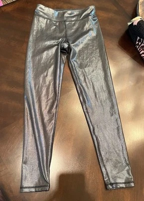 Legging de brillo negro/plateado GAP para niñas talla XXL (14-16) Foto 1 de 4