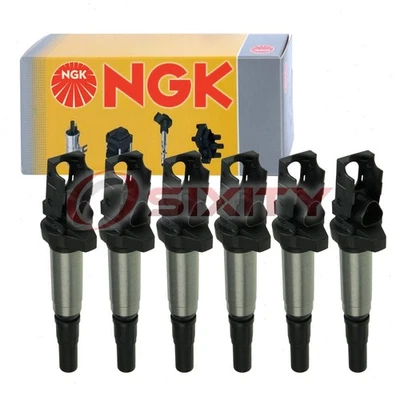 Bobina de encendido NGK de 6 piezas para BMW Z3 2001-2002 3,2 L L6 bujía cable arranque yw Foto 1 de 4