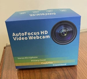 Cámara web 1080P HD con micrófono incorporado y cubierta de privacidad - USB Plug & Play  - Imagen 1 de 3