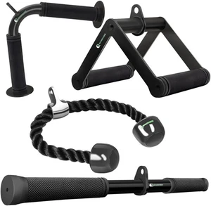 Cable Machine Attachment Set LAT Pulldown Attachments Weight Machine Accessories - Picture 1 of 6