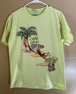 VTG Caribbean Soul Blew out my Flip Flop Jimmy Buffet T Shirt Large 1990's - Picture 1 of 12