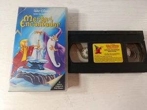Merlin el Encantador 1992 Walt Disney - VHS Cinta Tape Español Am - Imagen 1 de 5
