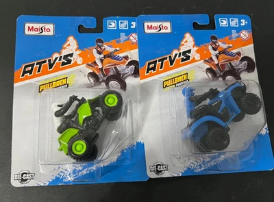 2 Maisto Fresh Metal ATV'S Blue and Green Off-Road #15026 - Image 1 of 2