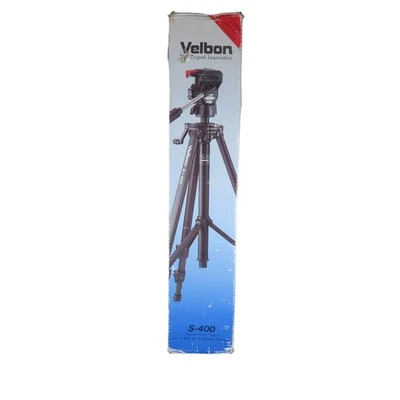 Velbon S-400 Deluxe Tripod 3-Way Quick Release - Lightweight Durable - Image 1 of 4