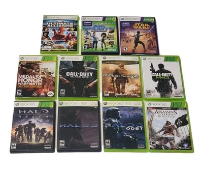Xbox 360 Game Lot Halo Reach, Call of Duty, Assassins Creed, Star Wars, Marvel - Image 1 of 4