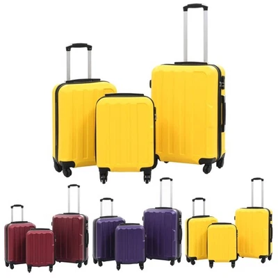 3 Teilig Hartschalen Trolley Reisekoffer Set Hartschalenkoffer Handgepäck Koffer - Bild 1 von 4