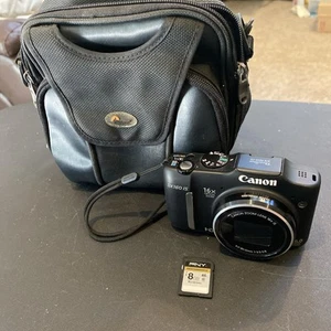 Canon Powershot SX160 IS 16MP Digital Camera SD Card Bag Tested Working (b) - Picture 1 of 5