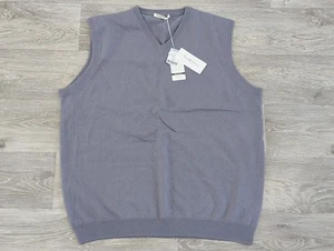 Woolovers Merino Wolle & Kaschmir Schlupfweste Pebble Grey Größe XXL 2XL - Bild 1 von 15